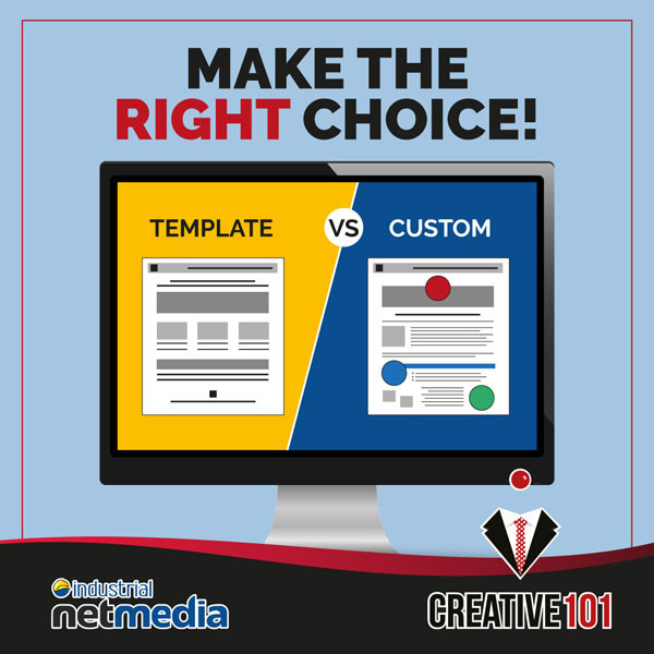 Reasons to choose a custom designed website over a template version with Creative101